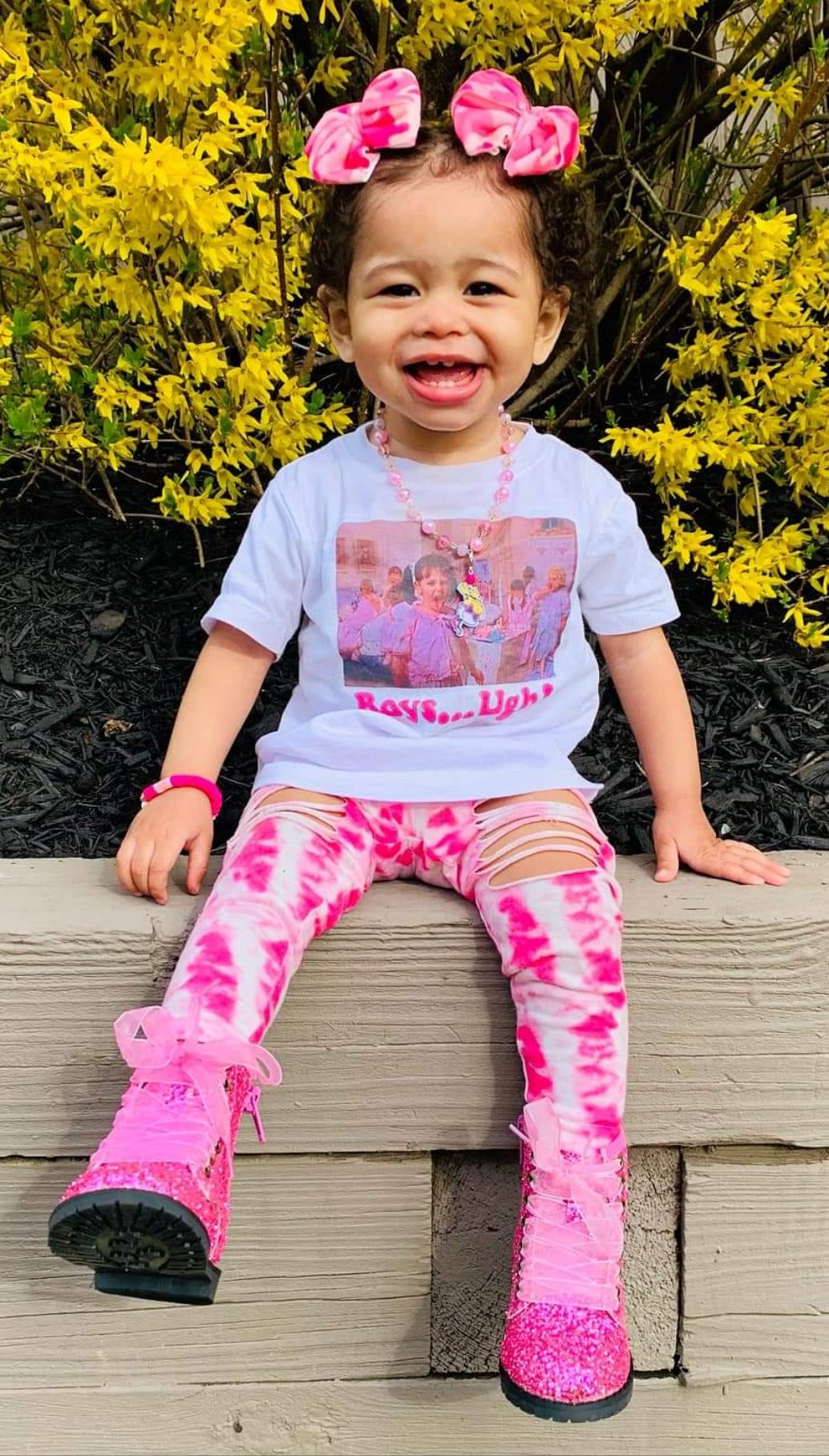 Pink glitter combat boots Clearance